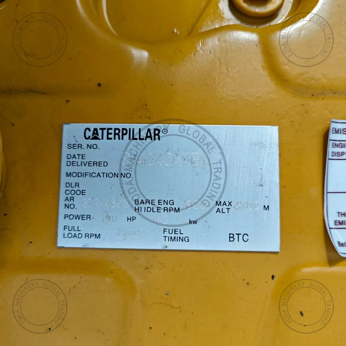CAT 325D2 used machinery photo
