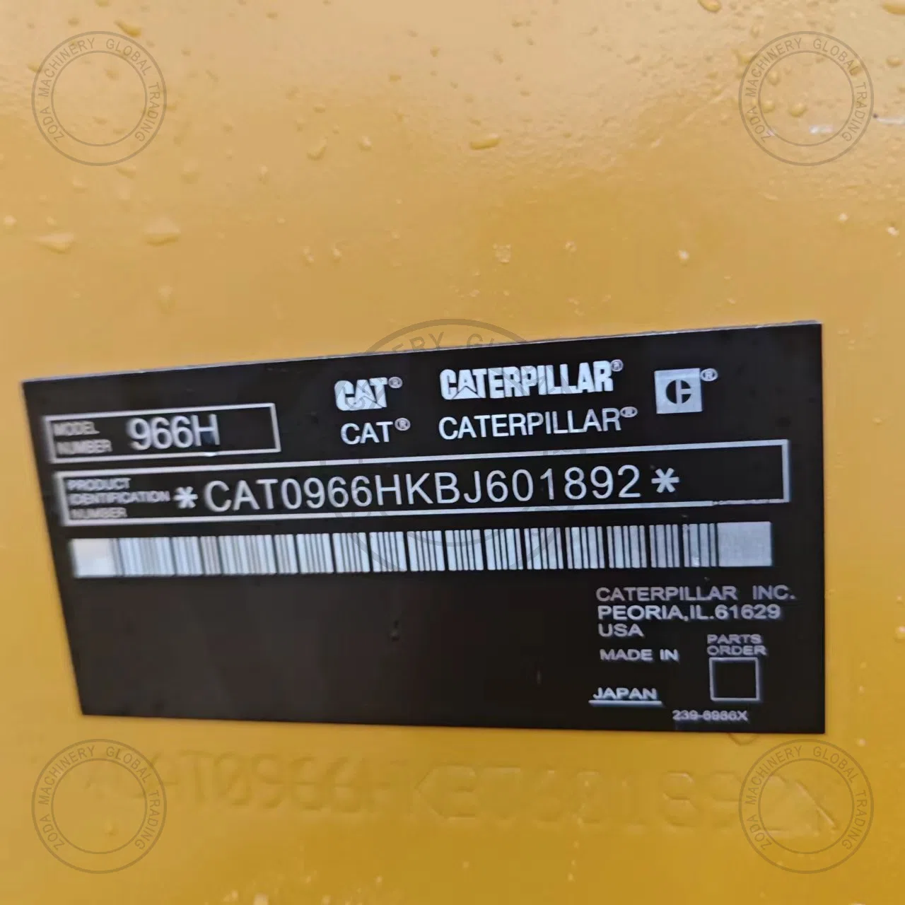 Used Wheel Loader CAT 966H for Sale photo 5