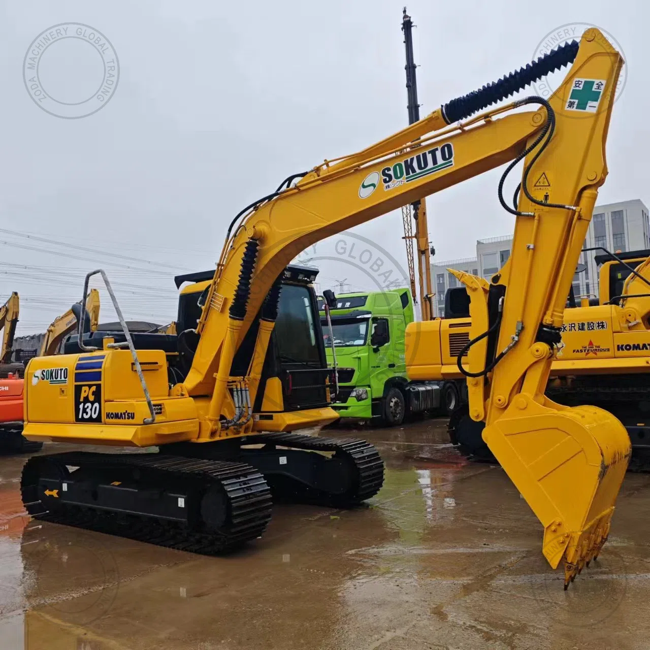 Used Mini Excavator komatsu pc 130With Thumb for Sale