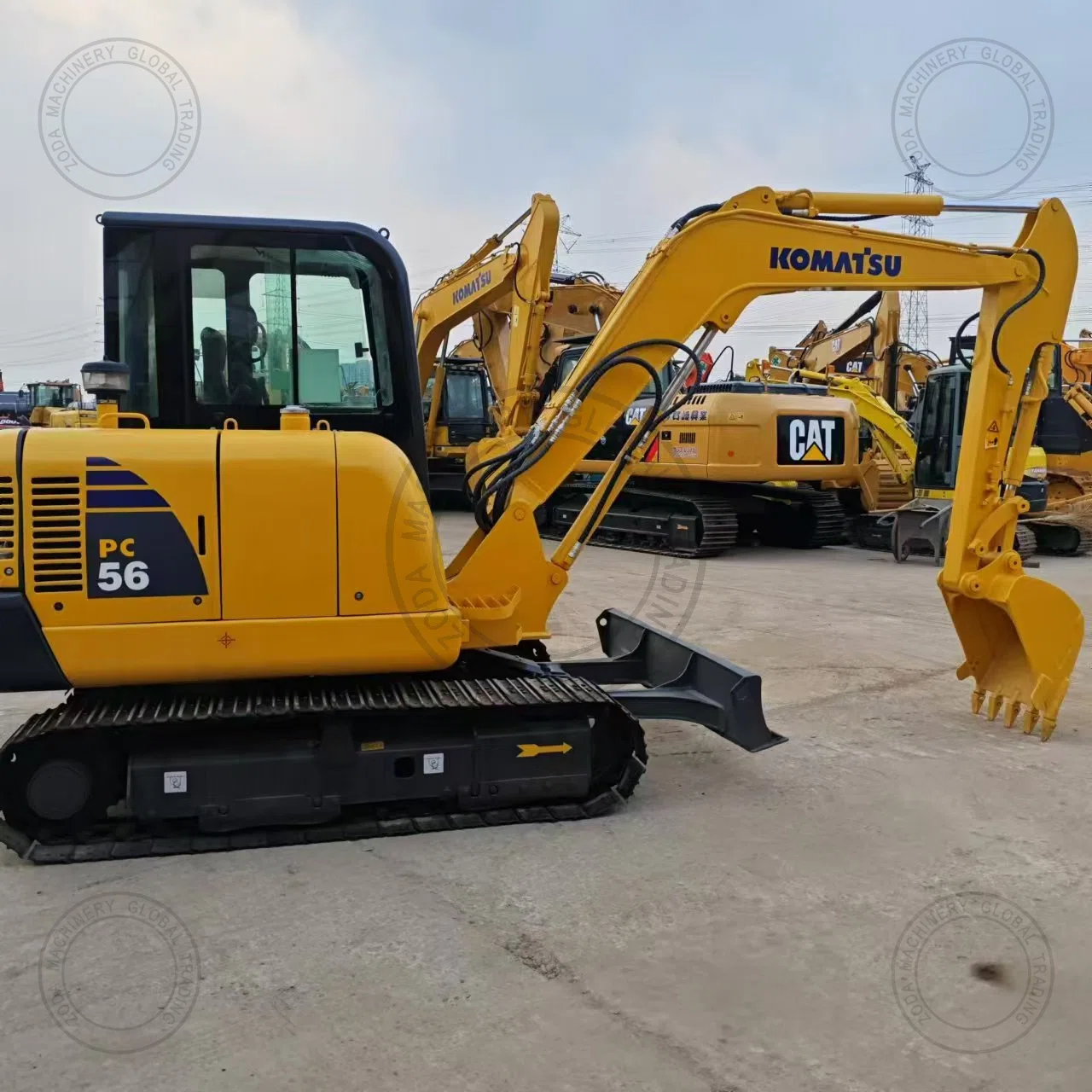 Used Mini Excavator KOMATSU PC56 for Sale photo 6