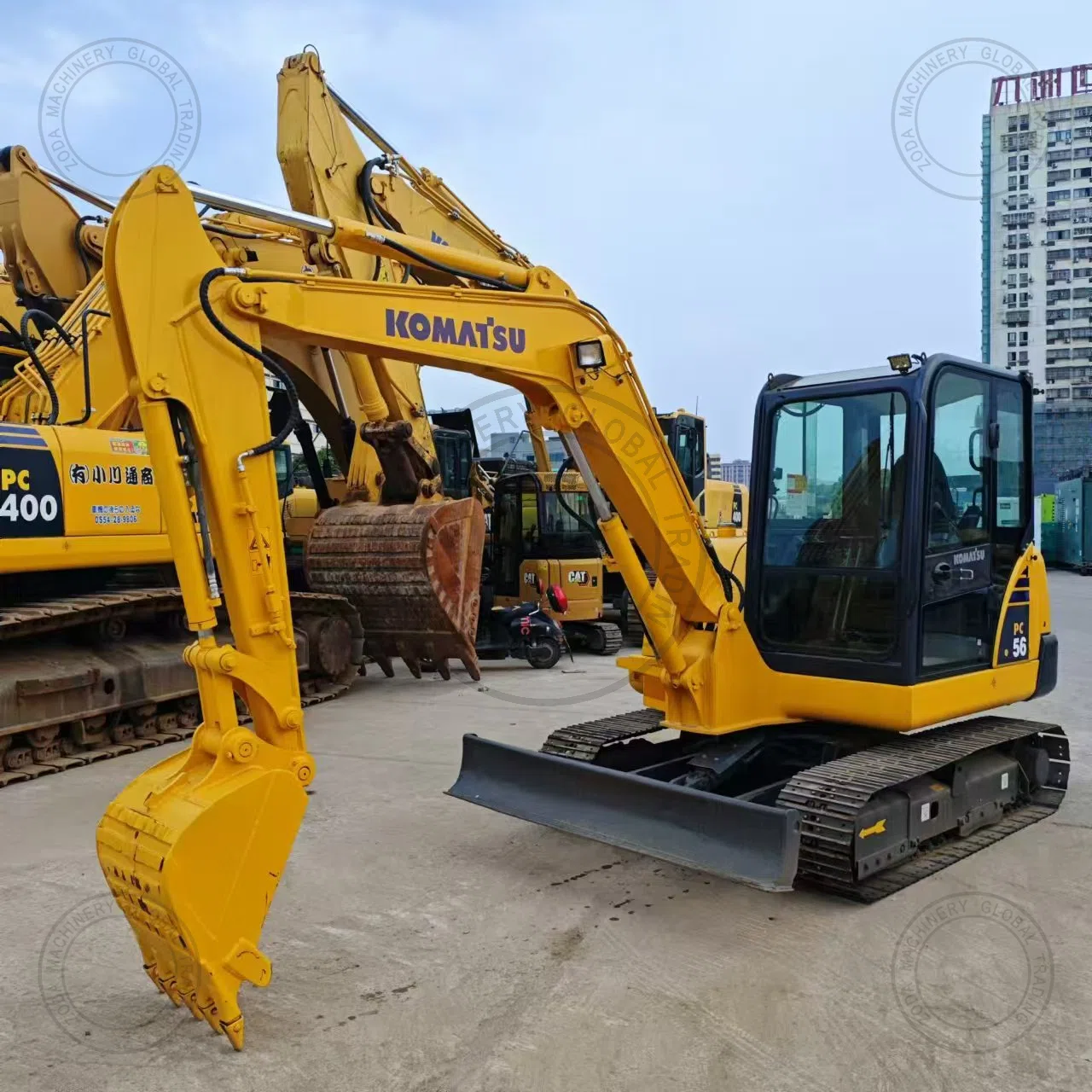 Used Mini Excavator KOMATSU PC56 for Sale photo 8